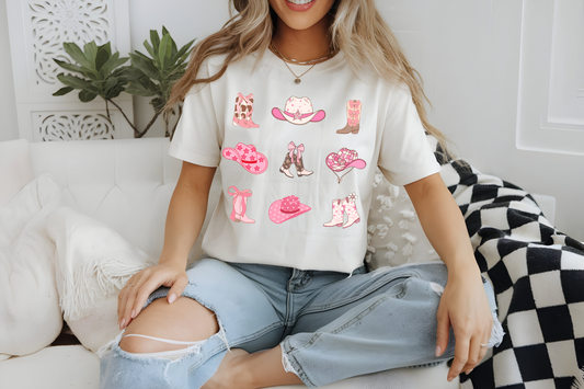 Pink Cowgirl Tee